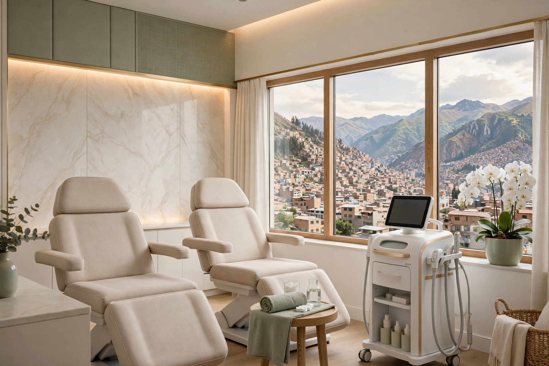 Interior de Scire — centro de estética médica en Quito