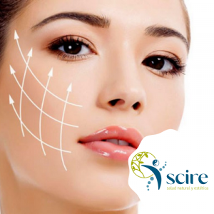 Reafirmación y colágeno facial con hilos tensores